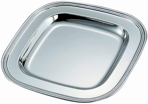 Square Tray in Nickel Finish (11.5 in. L x 11.5 in. W)