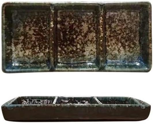 Appetizer Plates Ceramic Sauce Dish Sushi Plate Divide Meals Trays Tableware Kitchen Accessories for Condiment