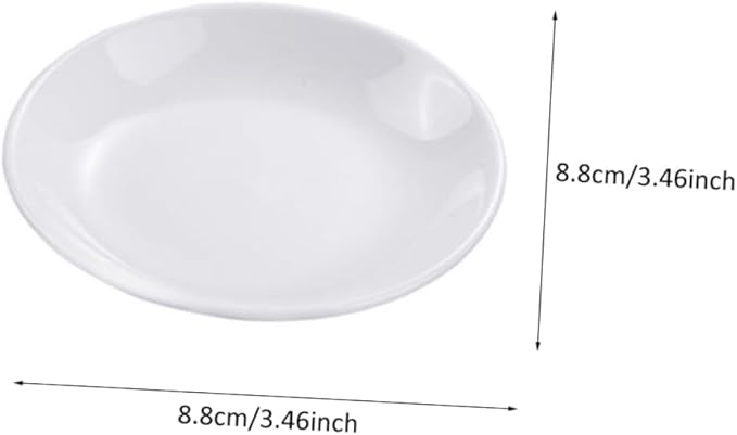 6pcs Ceramic Dipping Plates for Sauces Condiments and Appetizers Snack Dishes for Home Restaurants and Picnics Simple Design for Table Decoration
