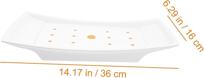 Cabilock 1pc Food Serving Tray Compact and Creative Platter for Parties Restaurants and Catering for Keeping Food Fresh Stylish Design