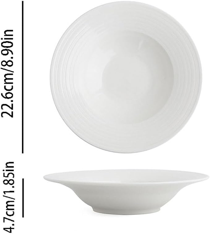 Dessert Plates Simple Ceramic Hot Soup Plate Noodle Dinner Restaurant Banquet Dinner Tableware