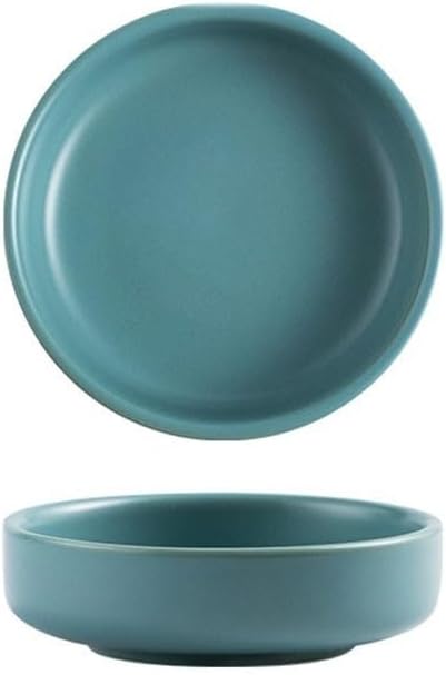 FAREWELL Dipping Bowls Round Plate Creative Ceramic Small Plate Soaking Plate Household Soy Sauce Plate Small Plate Vinegar Plate Soaking Plate Soy Sauce Appetizer Bowls (Color : E)