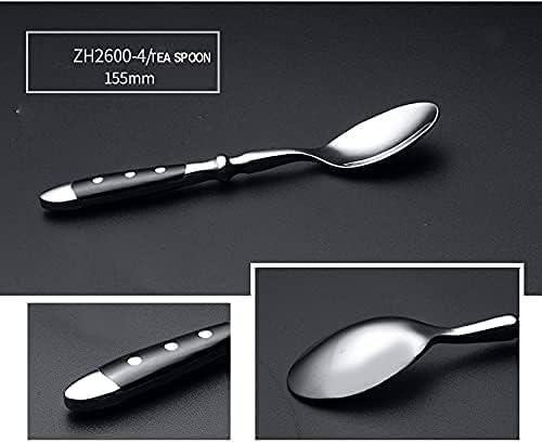 20-Piece Vintage Silverware Set with Black Bakelite Handles - Elegant Flatware for Home Kitchen & Special Occasions, Dishwasher Safe (Includes Forks, Spoons & Knives)