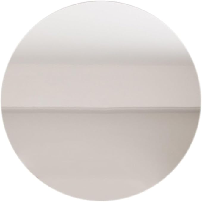 Efavormart 10 Pack Silver Round Acrylic Mirror Tray for Decoration, Circle Candle Plate Centerpiece Bases - 10"