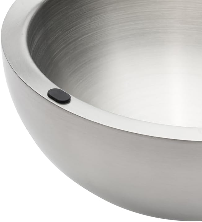 Dip Chiller Bowl - 35oz Capacity - Frozen Ice Stainless Steel Party Serving Bowl - Insulated Dip Dish Platter Keeps Salsa, Guacamole, Condiments, Sauces, Salad & Food Hot or Cold (2 Bowls)