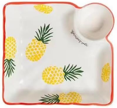 Multi Purpose Appetizer Ceramic Tray Vinegar Bowl Elegant Sushi Cookie Serving Dishes Dipping Sauce Plate for Dumplings French Fries Snacks Homes Restaurants Design Sense Souvenirs