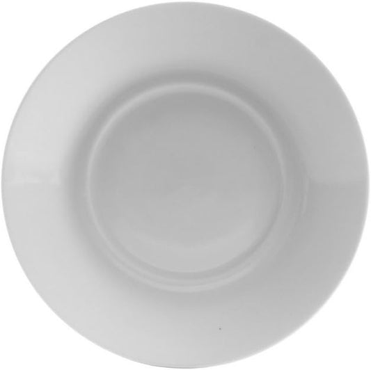 10 Strawberry Street Royal White 6.25" Saucer Only, Set of 6, White