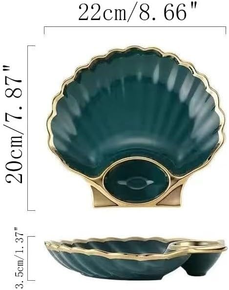 Multi Purpose Appetizer Ceramic Tray Vinegar Bowl Elegant Sushi Cookie Serving Dishes Dipping Sauce Plate for Dumplings French Fries Snacks Homes Restaurants Design Sense Souvenirs