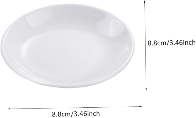 6pcs Ceramic Sauce Serving Plates Appetizer Holders for Condiments Dipping Elegant Design for Family Gatherings Restaurants Picnics