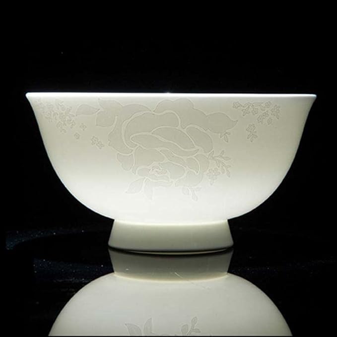 Ceramic Dinnerware Set Kitchen Tableware Dinner Dish Ceramic Plates and Dishes Bowls 58 pcs Combination Dishes Set (White)