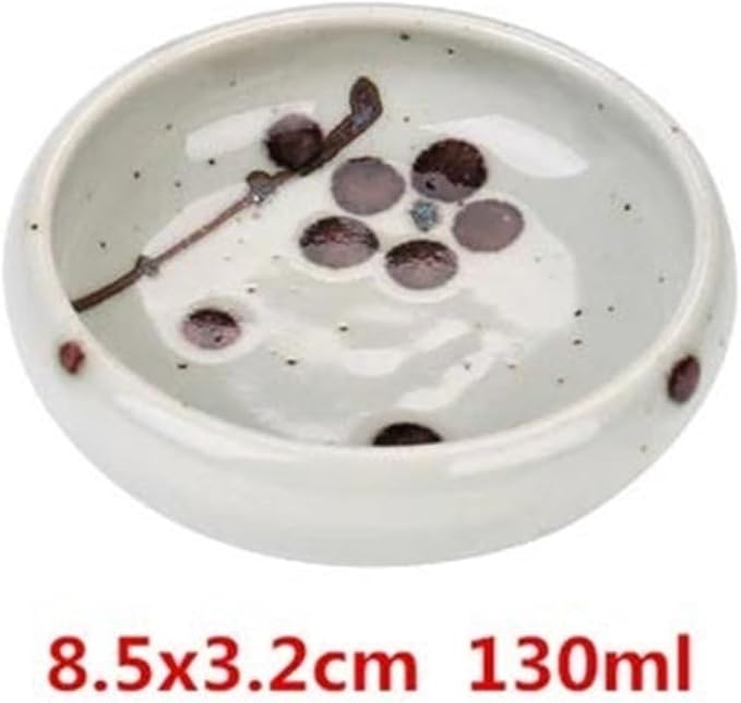 Appetizer Plates Round Soy Sauce Dipping Bowls, Ceramic Dipping Bowl, Dip Bowls Set Sauce Dish Tiny Bowls Side Dish for Condiment