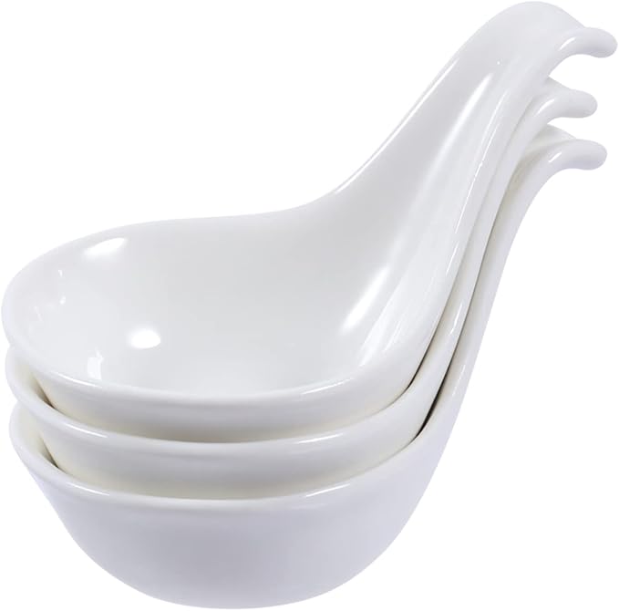 3Pcs Ceramic Appetizer Plates with Caviar Spoon Black Truffle Goose Liver Dipping Dish Stylish Seasoning Dish for Sauces Condiments for Modern Dining