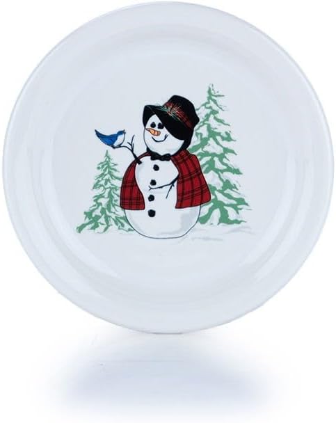 Fiesta Ceramic Classic Snowman Appetizer Plate