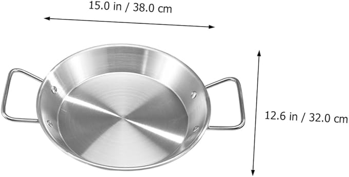 Garneck Stainless Steel Snack Plate with Double Handles Decorative Serving Tray for Parties Microwave-safe Anti-scalding for Desserts Salads and Afternoon Tea