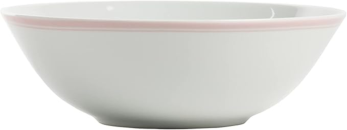 10 Strawberry Street Coupe Double Line 12 Pc, Pink Dinnerware Set, Misty Rose,SM-1200-CP-P