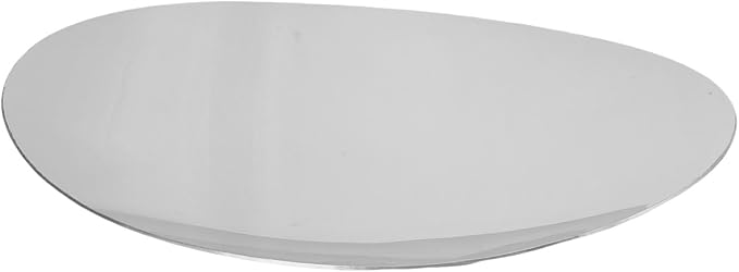TOPINCN Metal Serving Tray, 304 Stainless Steel Modern Luxury Dessert Platter with Silver Finish, for Coffee Table Home Decor Weddings Festivals (S)