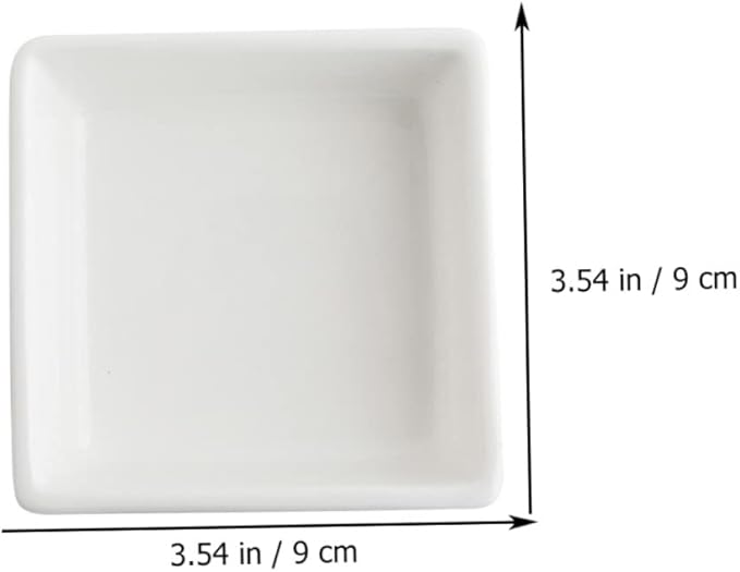 2pcs Seasoning Dishes Elegant Appetizer Plates Dessert Bowls for Home Restaurants and Parties for Sauces and Table Decor