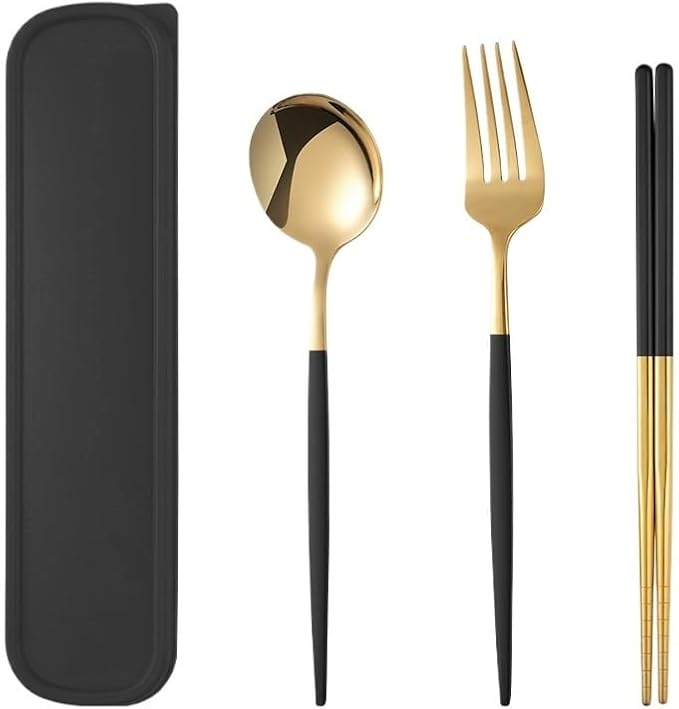 Stainless Steel Flatware serving set,Home Kitchen Eating Tableware Set,Dishwasher Safe,For Home Kitchen Restaurant Hote 3/12/18/24/30/36 Pieces Stainless Steel Portable Tableware Portuguese Chopsticks