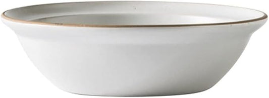 Dinner Plate Simple Ceramic Dinner Plates Creative Grey Nordic Plate Household Dishes and Bowls Porcelain Tableware for Kitchen(6.5 Inch Bowl White)