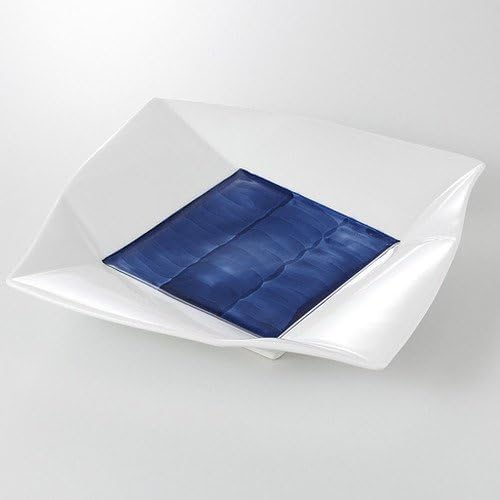 Aouun Square Plate (Large) 9.6 x 9.6 x 1.6 inches (24.5 x 24.3 x 4 cm), 24.7 oz (700 g), Appetizer Plate, Restaurant, Restaurant, Commercial Use, Japanese Tableware, Restaurant