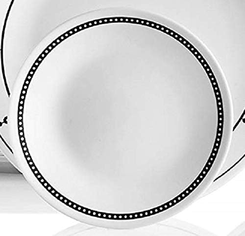 Corelle Black and White 1 Appetizer Plate 6.75" 2 Pack
