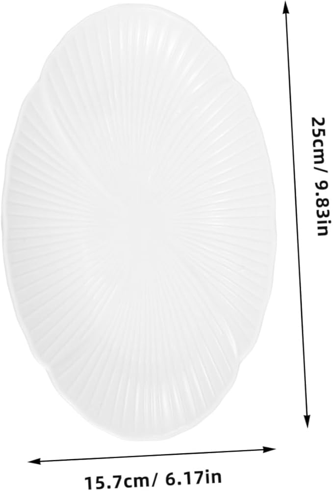 Ceramic Serving Plate Elegant Multi-purpose Dinnerware for Soup Salad Appetizers and Decorative Tabletop Use for Parties and Home Decor