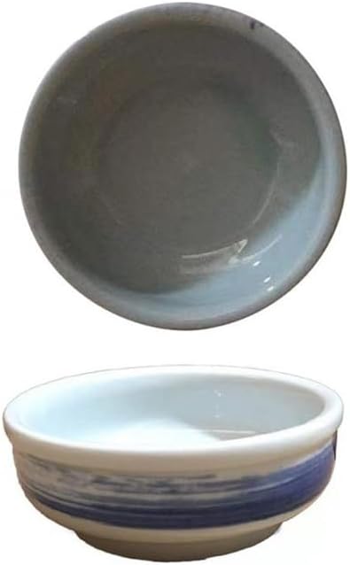 Appetizer Plates Soy Sauce Dishes, Ceramic Dipping Bowls, Seasoning Dishes for Ketchup, BBQ, Sushi for Condiment