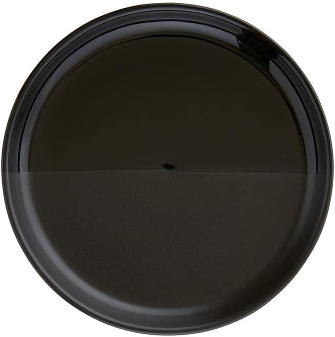 Santa Barbara Design Studio Appetizer Plates TableSugar Dipped Ceramic Tapas Plates, Set of 4, Glossy/Matte Black, Set of 4