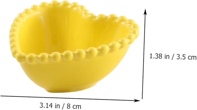 4pcs Candy Dish for Desk Creative Sauce Plate Small Simple Styled Dish Dishwasher Safe Ceramic Plates Random Color