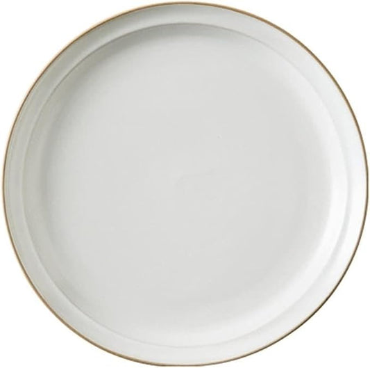 Dinner Plate Simple Ceramic Dinner Plates Creative Grey Nordic Plate Household Dishes and Bowls Porcelain Tableware for Kitchen(8 Inch Plate White)