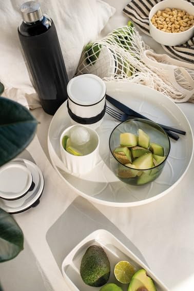 Villeroy & Boch - Manufacture Cutlery Table Cutlery Set for Up to 4 People, 16 Pieces, Stainless Steel, Black, 12-6556-9040