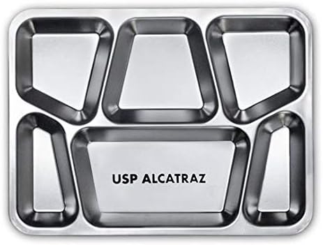 VERSAINSECT ate Divided Food Tray Stainless Steel