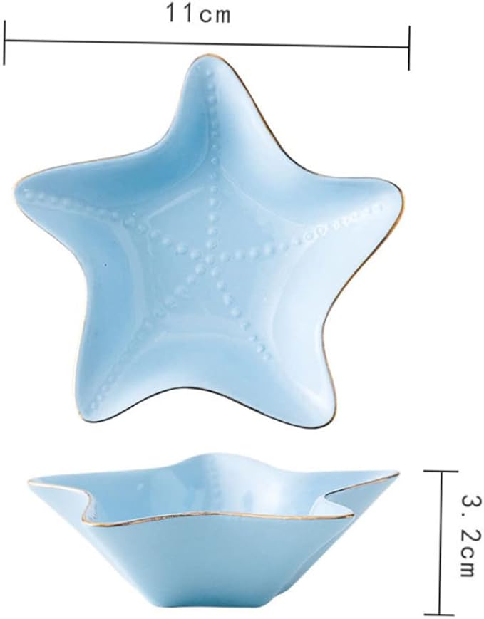 3pcs Multipurpose Ceramic Sauce Bowl Dipping Dish Appetizer Plate Snack Bowl Condiment Holder for Kitchen Random Color