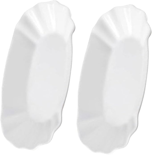 PRETYZOOM 2pcs Ceramic Appetizer Bowls Stylish Condiments Server for Dips Snacks and Fries Versatile Serving Dish for Parties Family Meals and Gatherings