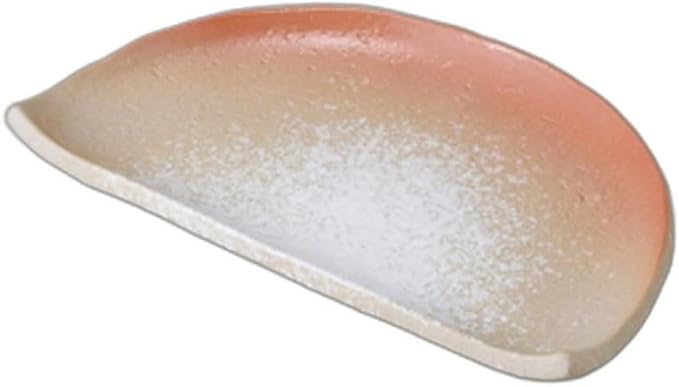 Setomonohonpo Half Moon 7.0 Plate [ 21.3 x 12.8 x 2.2cm ] | Ceramic Plate Reinforced Porcelain Setomonohonpo