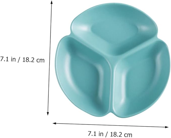 Gatuida Ceramic Fruit Divided Plate Irregular Design Appetizer Serving Platter Snack Storage Tray for Parties Stylish Food Presentation for Entertaining