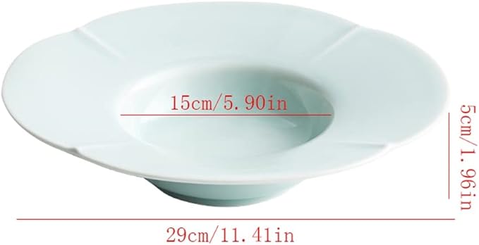 SONGCHAO Party Supplies Serving Plate Serving Tray Cutlery Ceramic Plate Restaurant Plate Party Plates (Color : A, Size : Large)