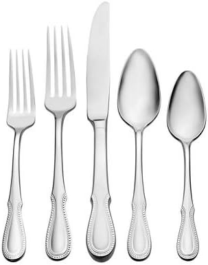 Oneida Nottingham 20 Piece Fine Flatware Set, 18/10 Stainless, Service for 4