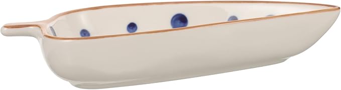 Ceramic Leaf-shaped Dipping Sauce Plate for Appetizers Hand-painted Snack Dish Versatile Serving Tray for Home and Restaurant Use for Cold Dishes and Desserts