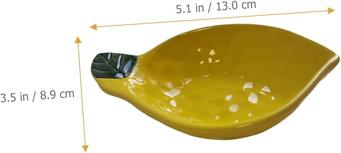 Sosoport Creative Ceramic Fruit Shaped Sauce Dish Condiment Container for Dipping Sauce Vinegar and Seasoning Unique Appetizer Plate for Sushi and Salads