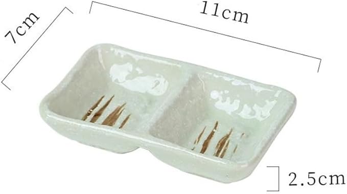 snack plate Ceramic Serving Platters Appetizer Trays Snack Dishes Divided Sauce for Restaurant Kitchen soup bowl