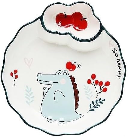 Multi Purpose Appetizer Ceramic Tray Vinegar Bowl Elegant Sushi Cookie Serving Dishes Dipping Sauce Plate for Dumplings French Fries Snacks Homes Restaurants Design Sense Souvenirs