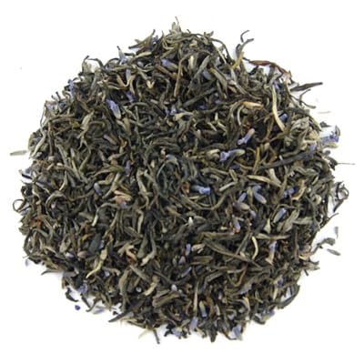 Lavender Butterfly Tea Pouches - 4oz | Loose Leaf Green Tea Blend with French Lavender | Relaxing Floral Herbal with Soothing Natural Green Tea Mix | Calming Loose Leaf