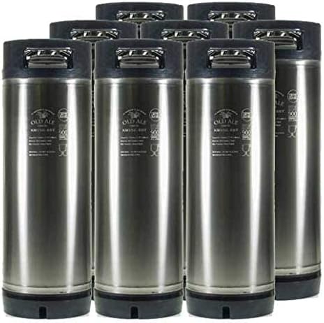 5 Gallon Home Brew Keg - New Ball Lock - Stainless Steel Product Tank (8 Pack)