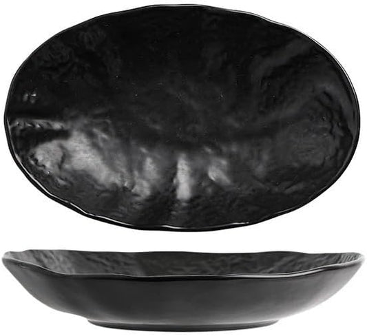 SONGCHAO Party Supplies Dinner Plate Dinner Plates Ceramic Cooking Dishes Restaurant Simple Solid Color Tableware Snack Dessert Pan Pasta Steak Plate Party Plates (Color : B 9.8 inch)