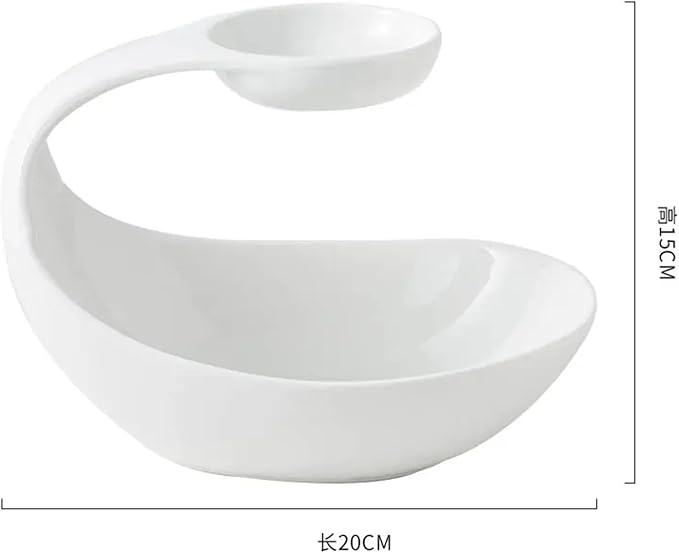 Ceramic Dessert and Appetizer Plate, Sushi Dim Sum Display Dish for Home and Professional Use