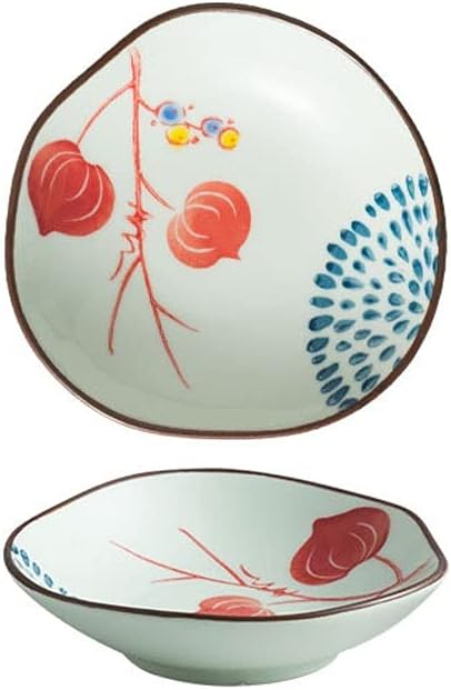 Appetizer Bowls Japanese Style Pure Hand-painted Sauce Dish 3 Oz Ceramic Soy Sauce Dessert Plates Snack Sushi Dishes Appetizer Side Dishes Serving Seasoning Dish Salad Bowls (Color : B)