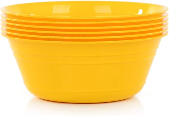 Mintra Home Snack Bowls (Medium 6pk (1.8L), Yellow)