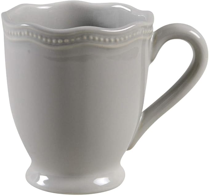 Lenox French Perle Bead Grey Mug