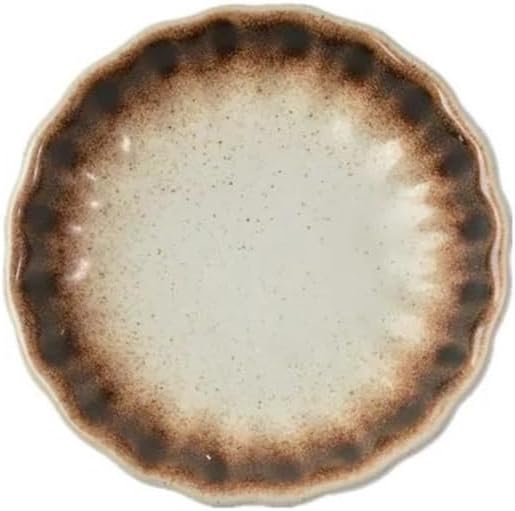 Appetizer Plates Round Sauce Dish Ceramic Seasoning Dish Barbecue Sauce Flavor Plate Home Snack Plate for Condiment(Gold)